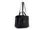 Lucky Bees Isla Mini v2 Bolso de Hombro Negro Cuero de Polivinilo Elegante Sofisticado para Mujer